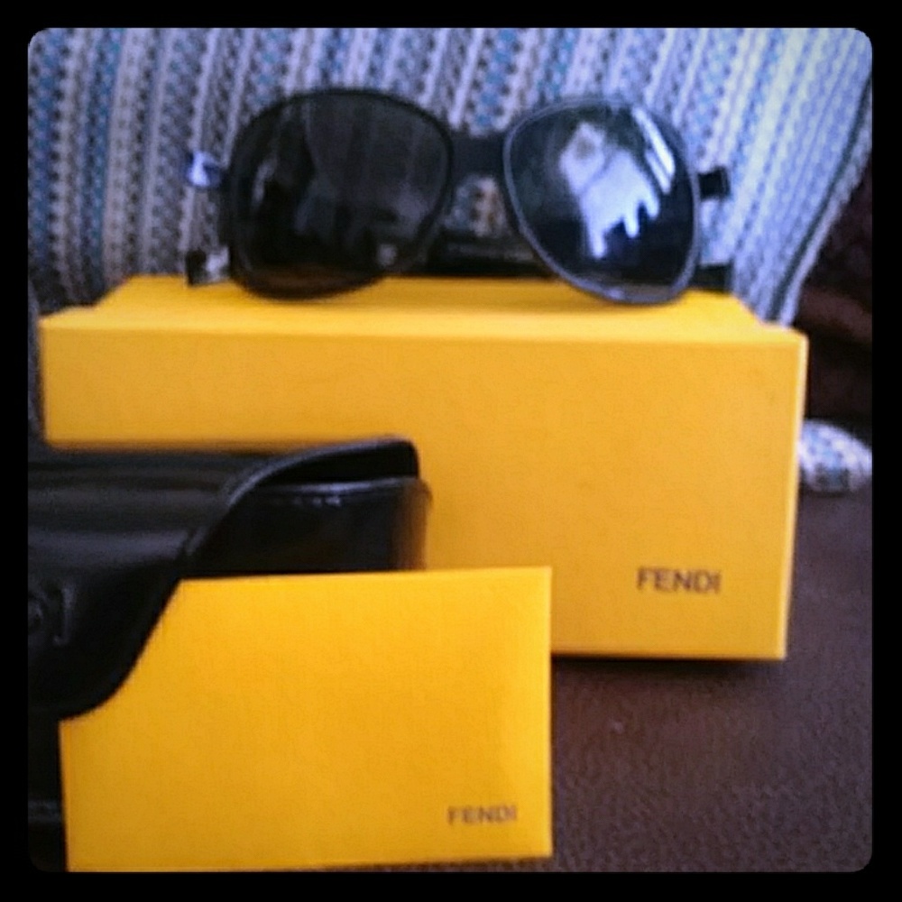 Fendi sunglasses and carrying case